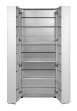 Schuhschrank Logu in wei� 74 x 182 cm, aufklappbar f�r 30 Paar Schuhe