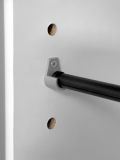 Schuhschrank Logu in wei� 74 x 182 cm, aufklappbar f�r 30 Paar Schuhe