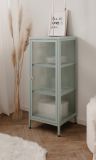 Metall Kommode Maram in mintgr�n Vitrine 40 x 102 cm