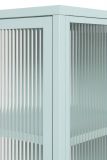 Metall Kommode Maram in mintgr�n Vitrine 80 x 102 cm