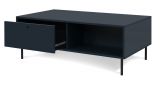 Couchtisch Barina in blau Beistelltisch mit Stauraum 110 x 60 cm