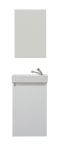Badm�bel komplett Set Winny in wei� inkl. Waschbecken und Spiegel Breite 40 cm