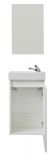 Badm�bel komplett Set Winny in wei� inkl. Waschbecken und Spiegel Breite 40 cm