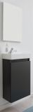 Badm�bel komplett Set Winny in grau inkl. Waschbecken und Spiegel Breite 40 cm