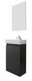 Badm�bel komplett Set Winny in grau inkl. Waschbecken und Spiegel Breite 40 cm
