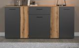 Sideboard Avila in grau und Evoke Eiche Kommode 181 cm