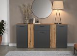 Sideboard Avila in grau und Evoke Eiche Kommode 181 cm