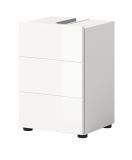 Waschbeckenunterschrank Larik in wei� Hochglanz Badezimmer Unterschrank 38 x 56 cm