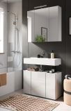 Badezimmer Spiegelschrank Larik in wei� 3-t�rig 82 x 77