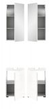 Badm�bel Set 2-teilig Larik in wei� Hochglanz Badkombination 38 x 190 cm