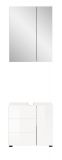 Badm�bel Set 2-teilig Larik in wei� Hochglanz Badkombination 60 x 190 cm