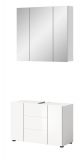 Badm�bel Set 2-teilig Larik in wei� Hochglanz Badkombination 82 x 190 cm