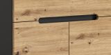 Garderobe Sitzbank Cooper in Artisan Eiche und grau Garderobenbank 80 cm, Soft-Close