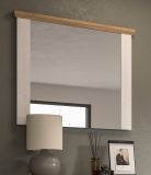Garderobenspiegel Mirano in wei� L�rche und Eiche Artisan Landhaus Spiegel 82 cm
