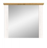 Garderobenspiegel Mirano in wei� L�rche und Eiche Artisan Landhaus Spiegel 82 cm