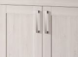 Garderobe Set 5-teilig Mirano in wei� L�rche und Eiche Artisan Landhaus Garderobenkombination 285 cm