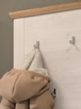 Garderobe Set 3-teilig Mirano in wei� L�rche und Eiche Artisan Landhaus Garderobenkombination 175 cm