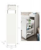Badezimmer Kommode Flexy in wei� Anstellregal mit Apothekerauszug 29 x 101 cm