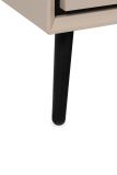 TV-Lowboard Brebbia in Sand mit Schwarz TV Unterteil 175 cm