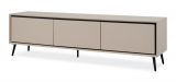 TV-Lowboard Brebbia in Sand mit Schwarz TV Unterteil 175 cm