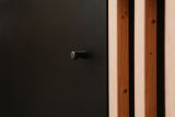 Sideboard Biella in schwarz und Artisan Eiche, 160 x 90 cm Anti Fingerprint beschichtet
