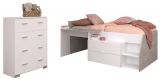 Parisot Kinder- und Jugendzimmer Milky16 in wei� und grau Loft Komplett-Set 2-teilig