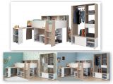 Parisot Kinder- und Jugendzimmer Lucas11 in wei� und Eiche Komplett-Set 2-teilig