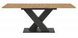 Esstisch Home-X in Artisan Eiche und grau Tisch ausziehbar 150 - 190 cm