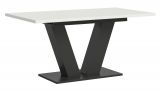 Esstisch Home-X in wei� und grau Tisch ausziehbar 150 - 190 cm