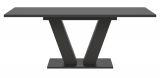 Esstisch Home-X in grau Tisch ausziehbar 150 - 190 cm
