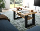 Couchtisch Eldon in Artisan Eiche und grau Beistelltisch 90 x 50 cm