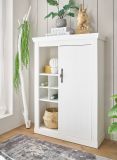 Kommode Fiastra in wei� Pinie Landhaus Highboard 105 x 146 cm, Soft-Close-Funktion