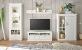Kommode Fiastra in wei� Pinie Landhaus Highboard 105 x 146 cm, Soft-Close-Funktion