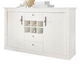 Sideboard Fiastra in wei� Pinie Landhaus hohe Kommode 166 x 100 cm, Soft-Close-Funktion