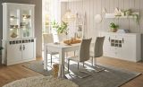 Wohnwand Fiastra in wei� Pinie Landhaus Wohnkombination 4-teilig, Soft-Close-Funktion
