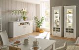 Wohn- und Esszimmer Set 3-teilig Fiastra in wei� Pinie Landhaus, Soft-Close-Funktion