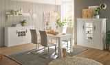 Esszimmer Set 4-teilig Fiastra in wei� Pinie Landhaus, Soft-Close-Funktion