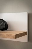 Wandboard Lavell in wei� matt und Evoke Eiche Wandregal 180 cm