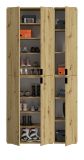 Garderobenschrank Line-Up in Artisan Eiche Schuhschrank 91 x 193 cm