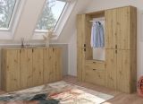 Garderobe Set Line-Up in Artisan Eiche Garderobenschrank 152 x 193 cm