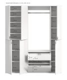 Garderobe Set Line-Up in Artisan Eiche Garderobenschrank 152 x 193 cm