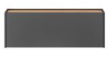 H�ngeschrank Center in grau matt und Wotan Eiche Flurschrank h�ngend 100 cm