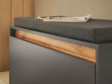 Garderobe Set 5-teilig Center in grau matt und Wotan Eiche Garderobenkombination 230 x 200 cm