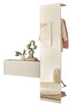 Garderobe Set 2-teilig Center in wei� und Wotan Eiche Garderobenkombination 150 x 200 cm