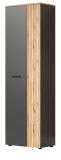 Garderobenschrank Avila in grau und Evoke Eiche Garderobe oder gro�er Schuhschrank 60 x 195 cm