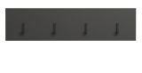 Garderobenleiste Avila in grau Wandgarderobe 80 x 20 cm