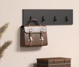 Garderobenleiste Avila in grau Wandgarderobe 80 x 20 cm