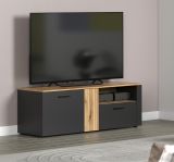 TV-Lowboard Avila in grau und Evoke Eiche TV Unterteil 150 cm