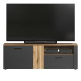 TV-Lowboard Avila in grau und Evoke Eiche TV Unterteil 150 cm