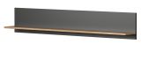 Wandboard Avila in grau und Evoke Eiche Wandregal 150 x 25 cm